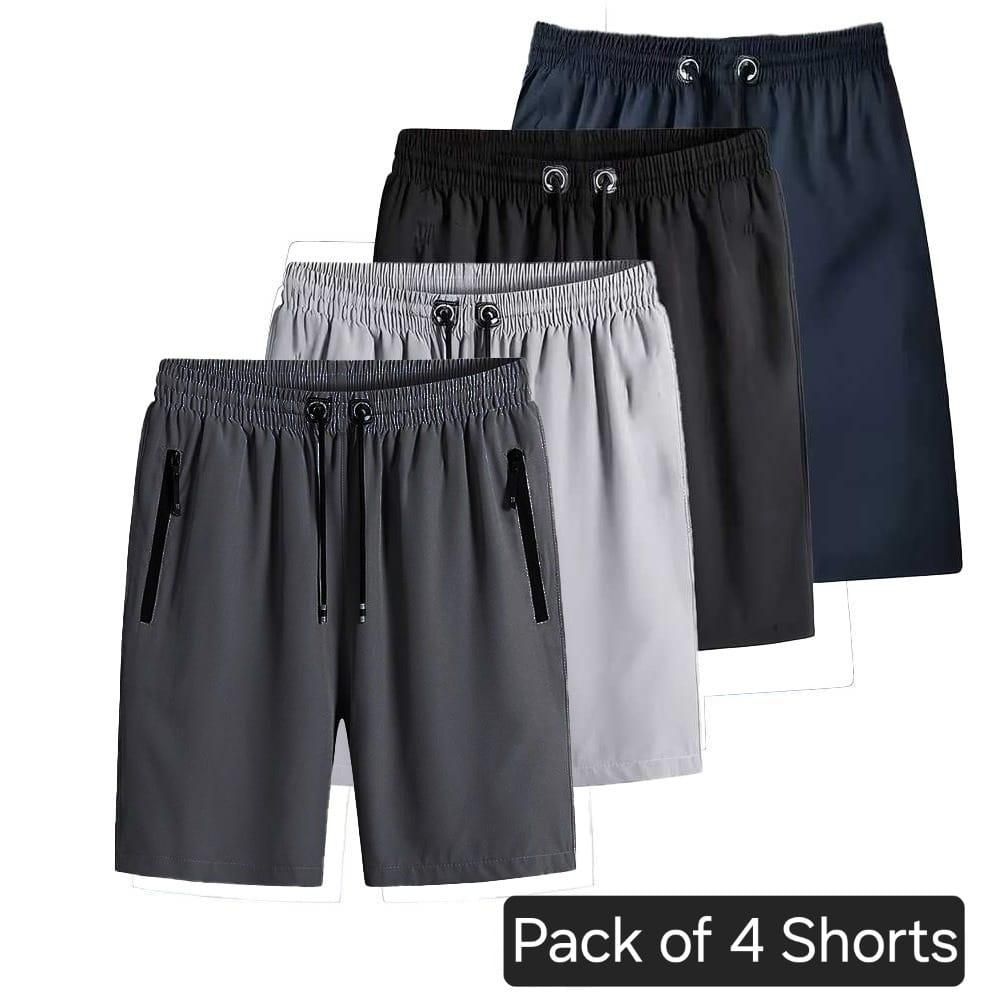 FADZENS Combo of 4 Men's Stretchable Cotton Shorts